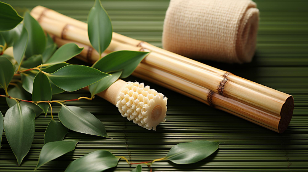 Massage au bambou chez MyoZen avec bâtons de bambou et ambiance zen naturelle